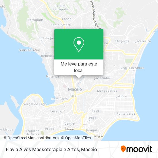 Flavia Alves Massoterapia e Artes mapa