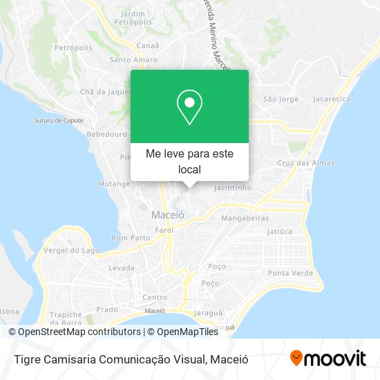 Tigre Camisaria Comunicação Visual mapa