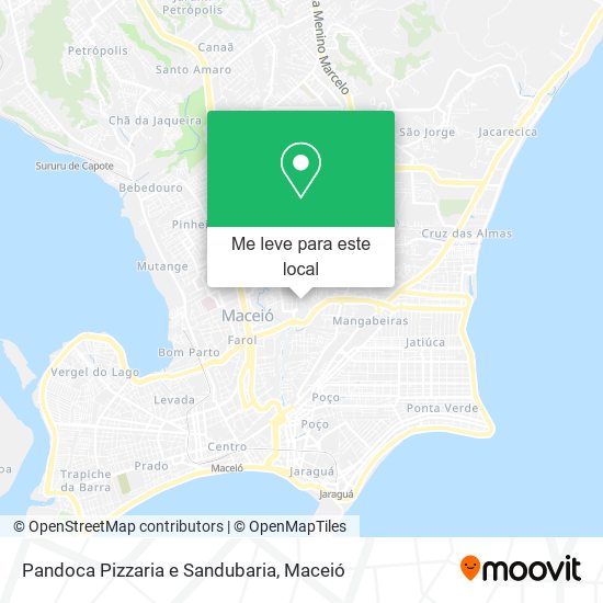 Pandoca Pizzaria e Sandubaria mapa