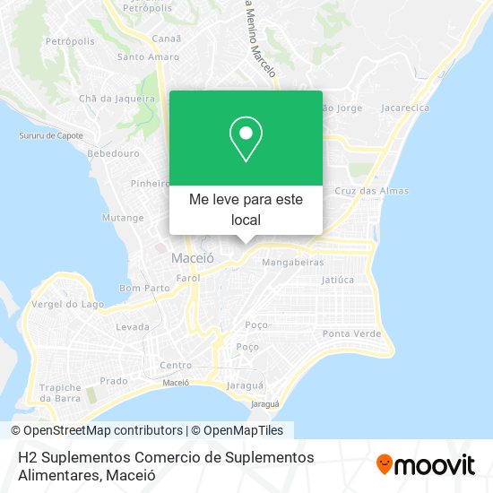 H2 Suplementos Comercio de Suplementos Alimentares mapa