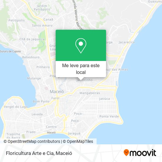 Floricultura Arte e Cia mapa
