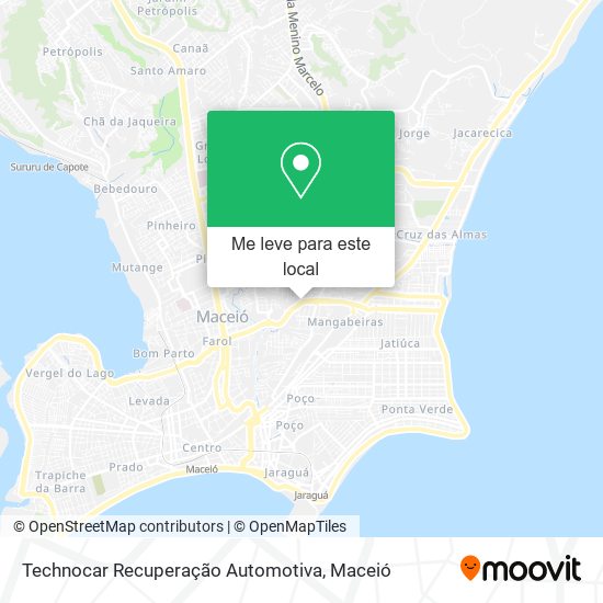 Technocar Recuperação Automotiva mapa