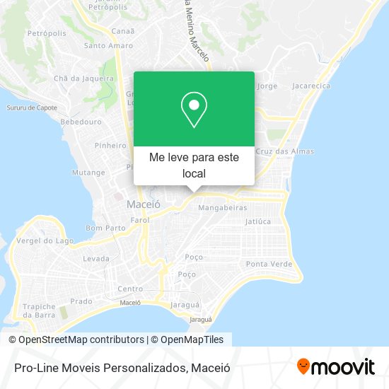 Pro-Line Moveis Personalizados mapa