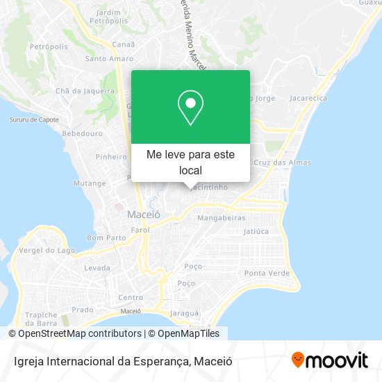 Igreja Internacional da Esperança mapa