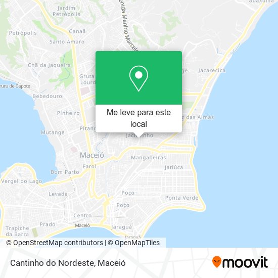 Cantinho do Nordeste mapa