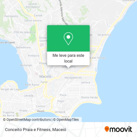 Conceito Praia e Fitness mapa