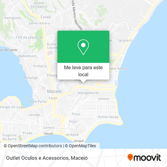 Outlet Oculos e Acessorios mapa