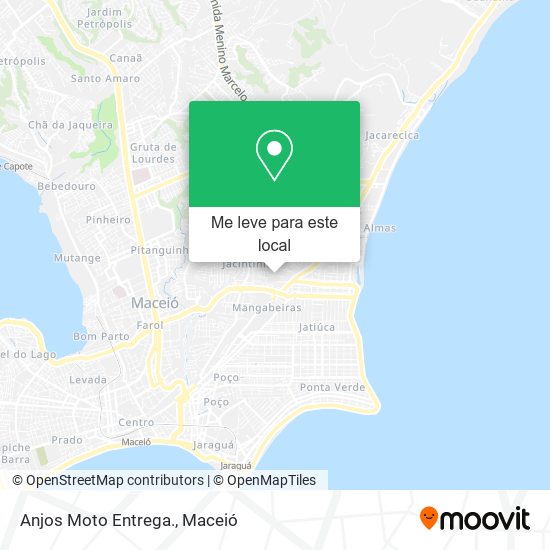 Anjos Moto Entrega. mapa