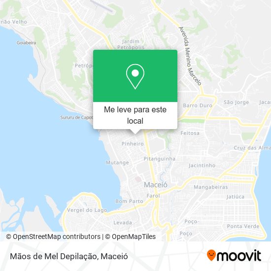 Mãos de Mel Depilação mapa