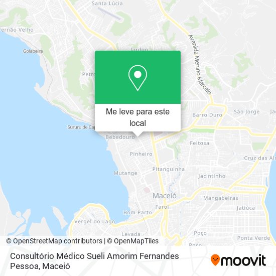 Consultório Médico Sueli Amorim Fernandes Pessoa mapa