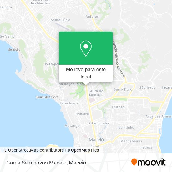 Gama Seminovos Maceió mapa