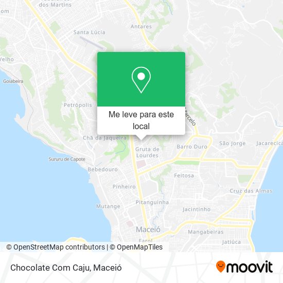 Chocolate Com Caju mapa