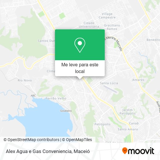 Alex Agua e Gas Conveniencia mapa