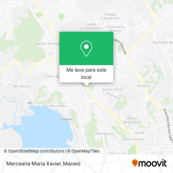 Mercearia Maria Xavier mapa