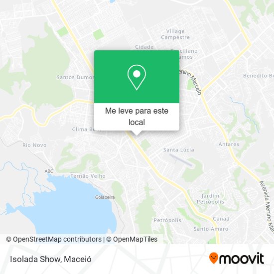 Isolada Show mapa