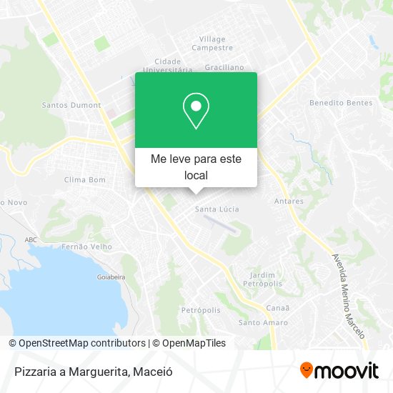 Pizzaria a Marguerita mapa