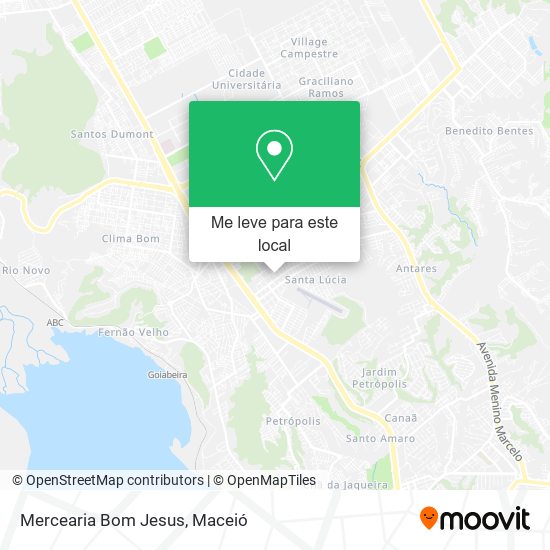 Mercearia Bom Jesus mapa