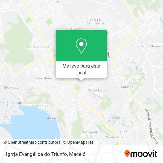 Igrrja Evangélica do Triunfo mapa