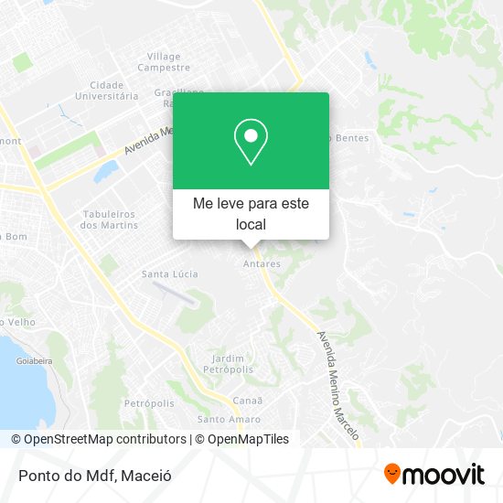 Ponto do Mdf mapa