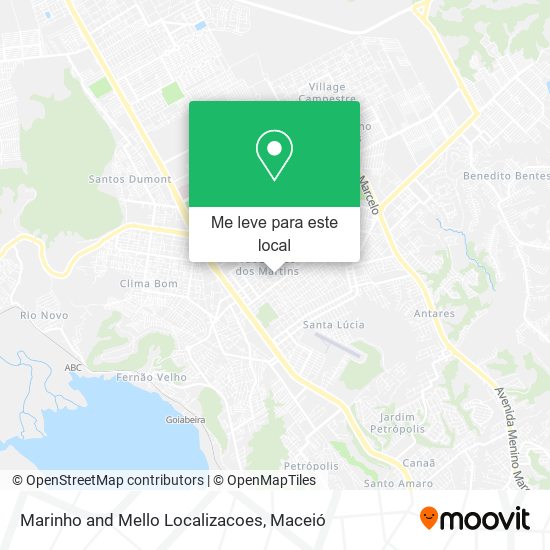 Marinho and Mello Localizacoes mapa