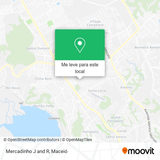 Mercadinho J and R mapa