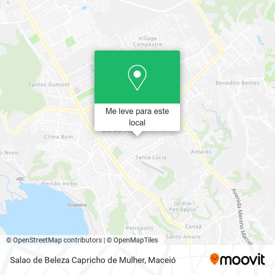 Salao de Beleza Capricho de Mulher mapa