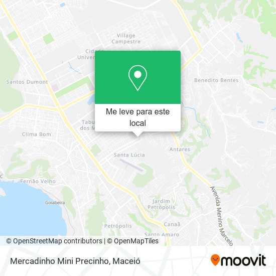 Mercadinho Mini Precinho mapa