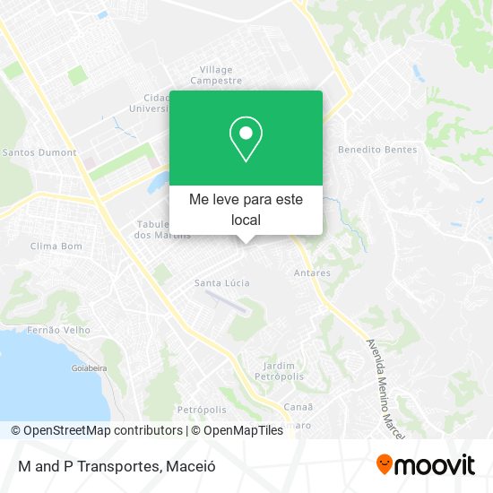 M and P Transportes mapa