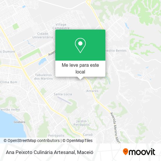 Ana Peixoto Culinária Artesanal mapa