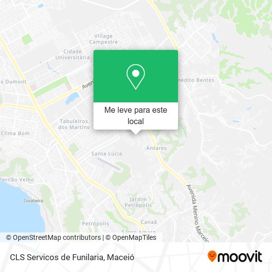 CLS Servicos de Funilaria mapa