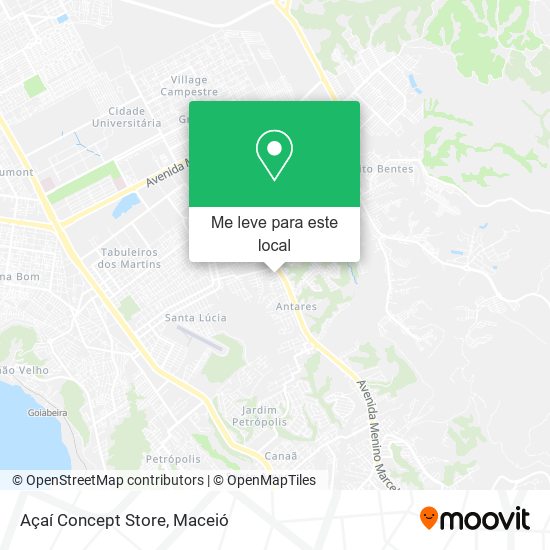 Açaí Concept Store mapa
