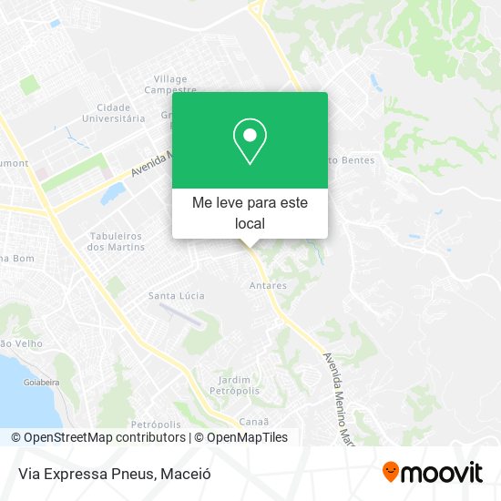 Via Expressa Pneus mapa