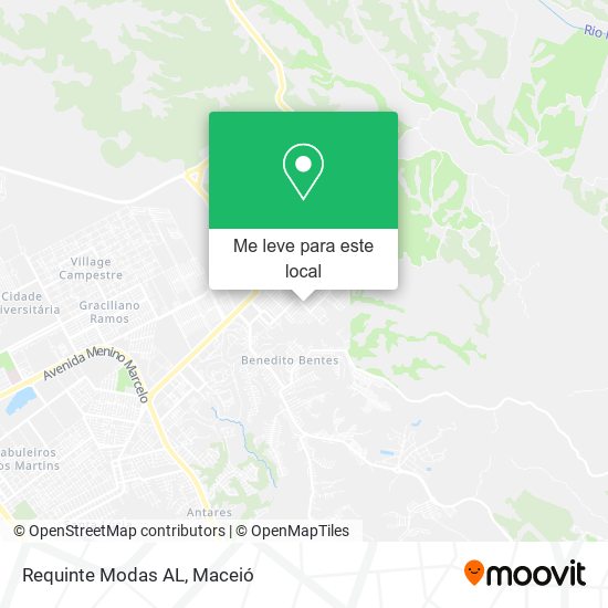 Requinte Modas AL mapa