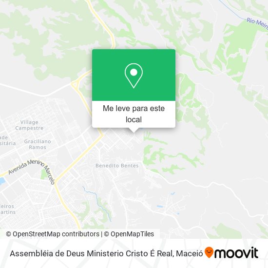 Assembléia de Deus Ministerio Cristo É Real mapa