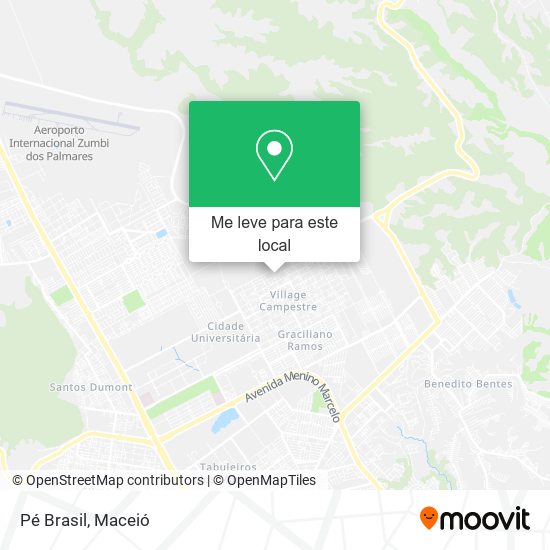 Pé Brasil mapa