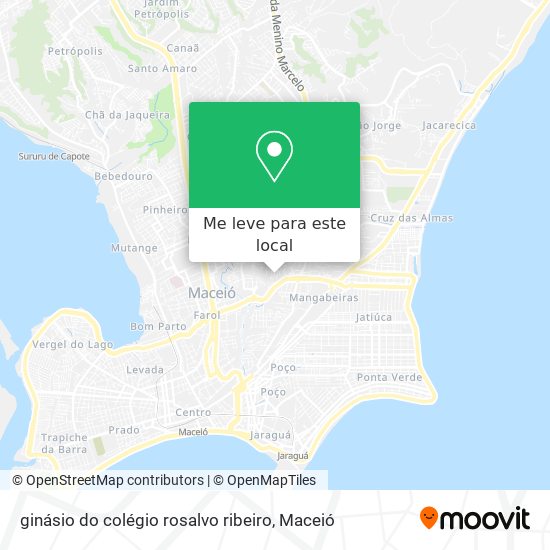 ginásio do colégio rosalvo ribeiro mapa