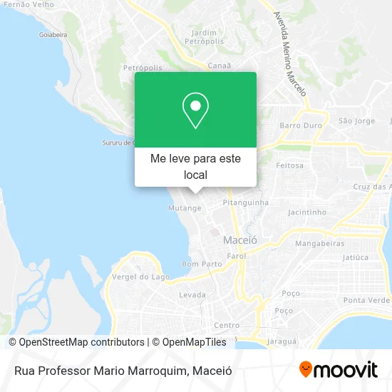 Rua Professor Mario Marroquim mapa