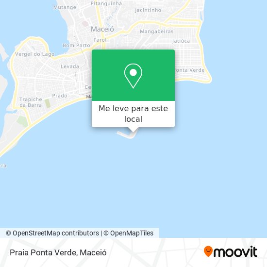Praia Ponta Verde mapa