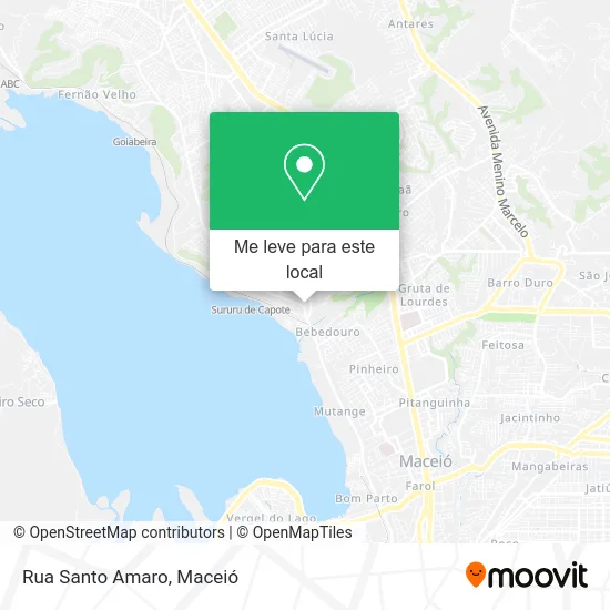 Rua Santo Amaro mapa