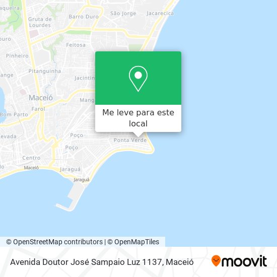 Avenida Doutor José Sampaio Luz 1137 mapa