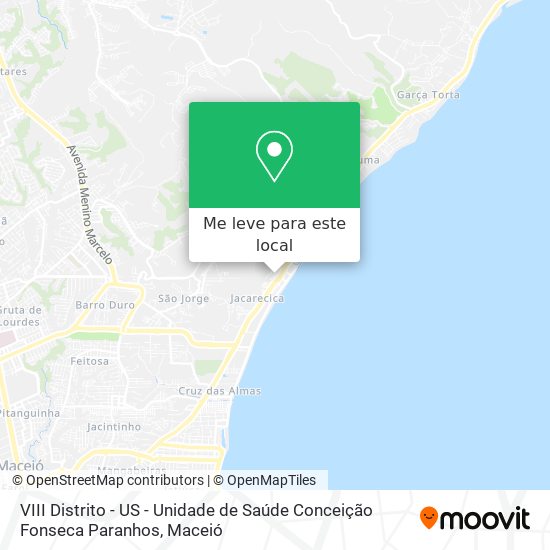 VIII Distrito - US - Unidade de Saúde Conceição Fonseca Paranhos mapa