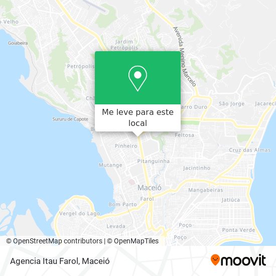 Agencia Itau Farol mapa