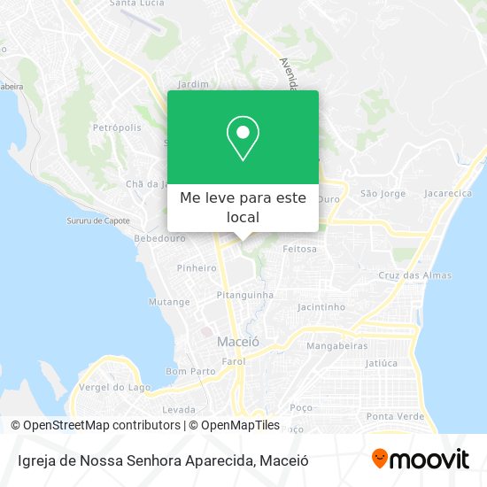 Igreja de Nossa Senhora Aparecida mapa