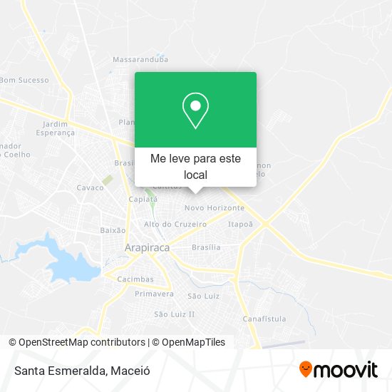 Santa Esmeralda mapa