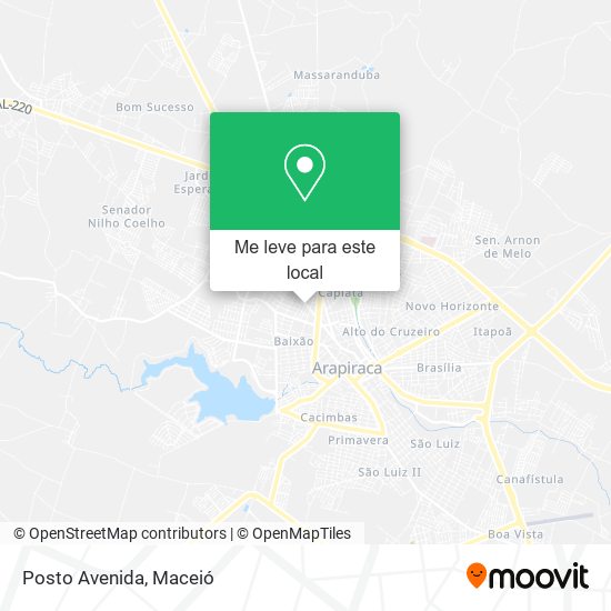 Posto Avenida mapa