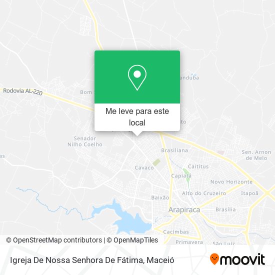 Igreja De Nossa Senhora De Fátima mapa