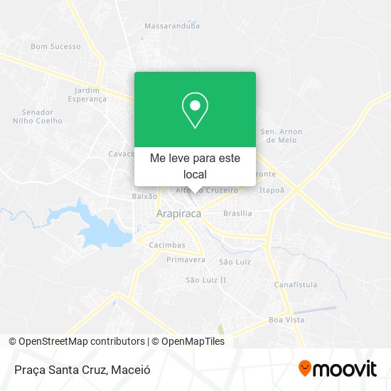Praça Santa Cruz mapa