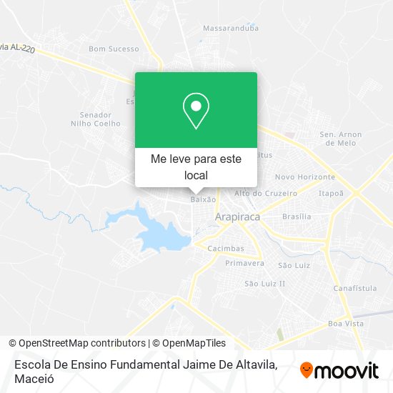 Escola De Ensino Fundamental Jaime De Altavila mapa