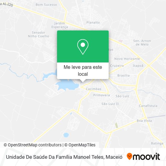 Unidade De Saúde Da Família Manoel Teles mapa