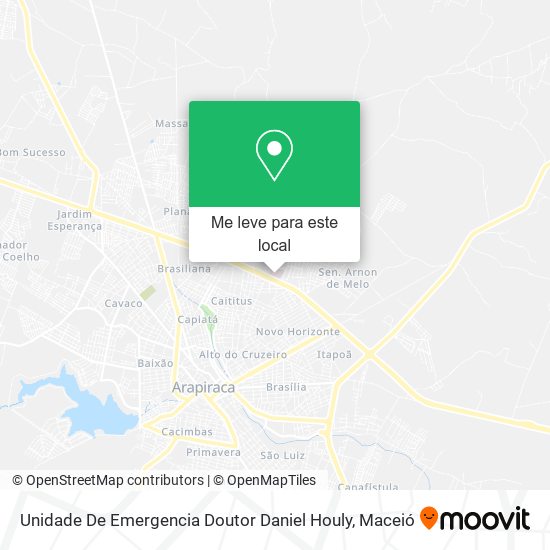 Unidade De Emergencia Doutor Daniel Houly mapa